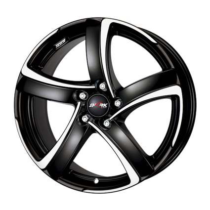 Колесный диск Alutec Shark 8x18 5x108 ET45 D70.1 racing-black front polished