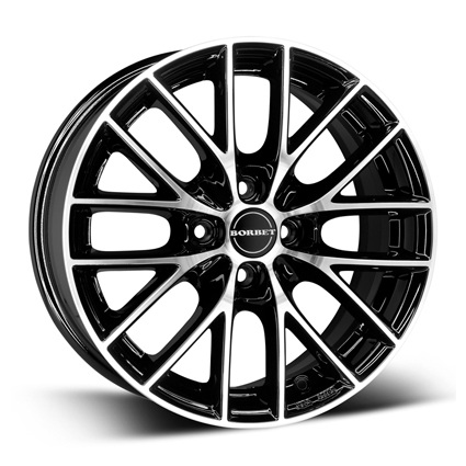 Колесный диск Borbet BS4 7x16 4x100 ET35 D64.1 black polished