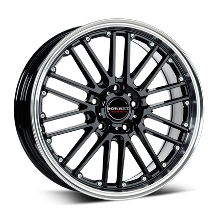 Колесный диск Borbet CW2 7x17 5x108 ET45 D72.5 black rim polished