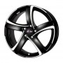 Колесный диск Alutec Shark 8x18 5x105 ET35  D56.6 racing-black front polished