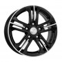 Колесный диск КиК Trinity 6x15 5x100 ET48  D56.1 алмаз черный